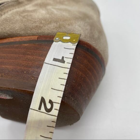 Sam Edelman Petty Ankle Bootie Size 8M GUC Ankle Zip Stacked Heel Suede - Picture 12 of 12